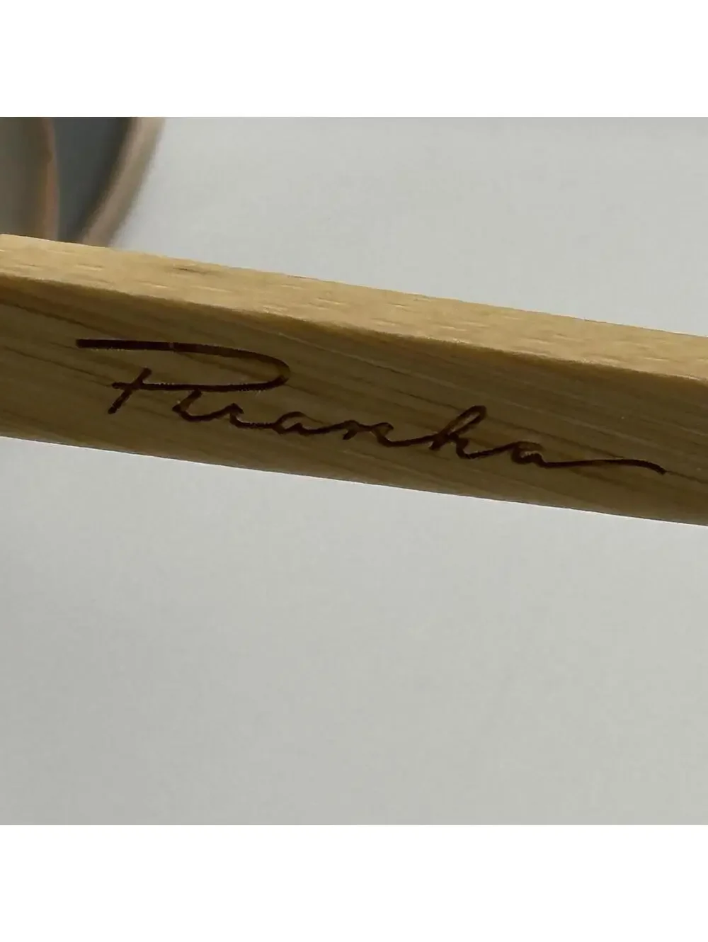 Piranha Sunglasses with Clear Frame and Bamboo Temples